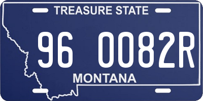 MT license plate 960082R