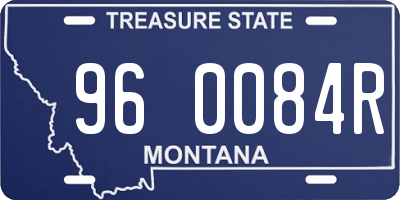 MT license plate 960084R