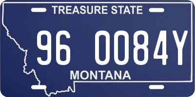 MT license plate 960084Y