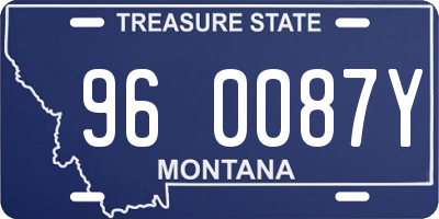MT license plate 960087Y