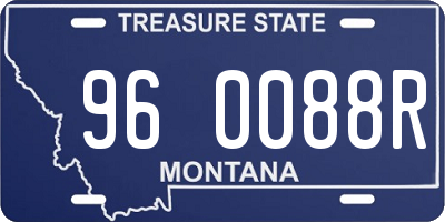 MT license plate 960088R