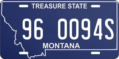 MT license plate 960094S