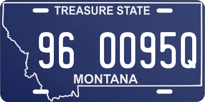 MT license plate 960095Q