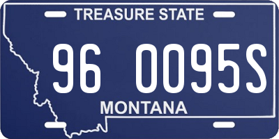 MT license plate 960095S