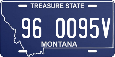 MT license plate 960095V