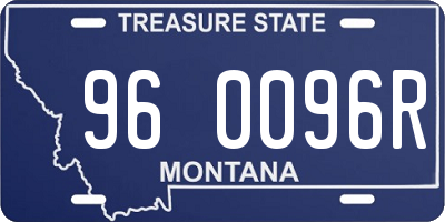 MT license plate 960096R