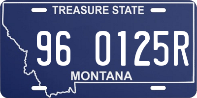 MT license plate 960125R