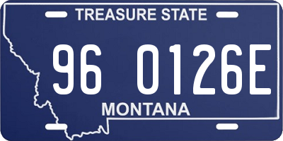 MT license plate 960126E