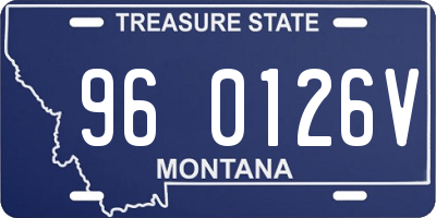 MT license plate 960126V