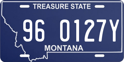 MT license plate 960127Y
