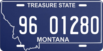 MT license plate 960128O