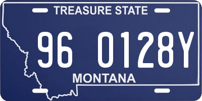 MT license plate 960128Y