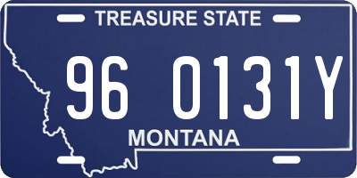 MT license plate 960131Y