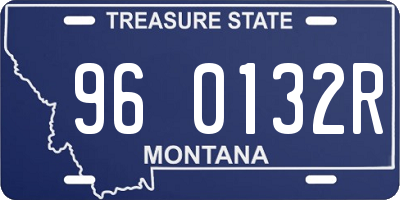 MT license plate 960132R