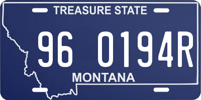 MT license plate 960194R