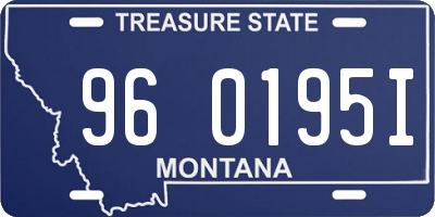 MT license plate 960195I