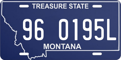 MT license plate 960195L