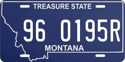 MT license plate 960195R