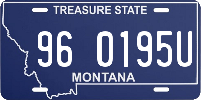 MT license plate 960195U