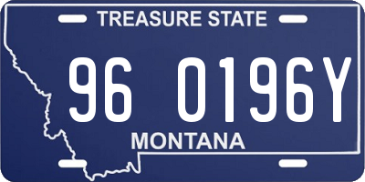 MT license plate 960196Y