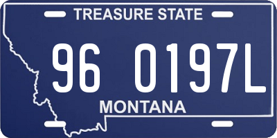 MT license plate 960197L