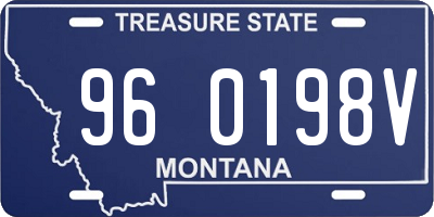 MT license plate 960198V