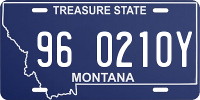MT license plate 960210Y