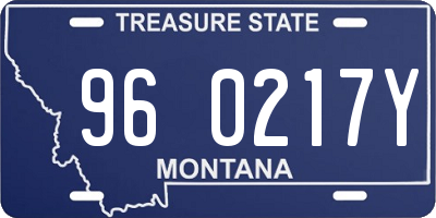 MT license plate 960217Y