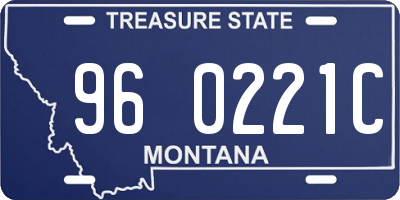 MT license plate 960221C