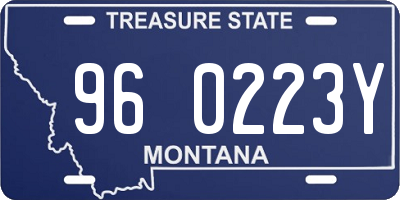 MT license plate 960223Y