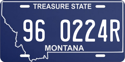 MT license plate 960224R