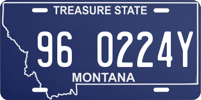 MT license plate 960224Y