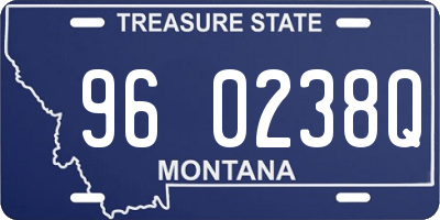 MT license plate 960238Q