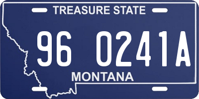 MT license plate 960241A