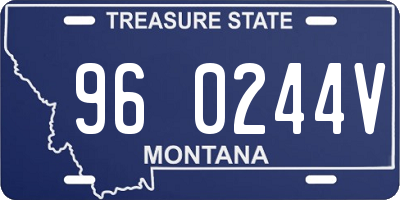 MT license plate 960244V