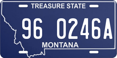 MT license plate 960246A