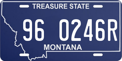 MT license plate 960246R