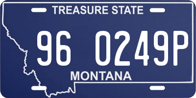 MT license plate 960249P