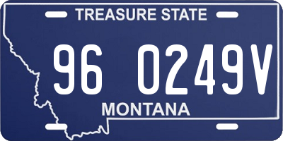 MT license plate 960249V
