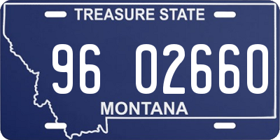 MT license plate 960266O