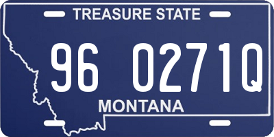 MT license plate 960271Q