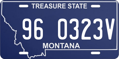 MT license plate 960323V