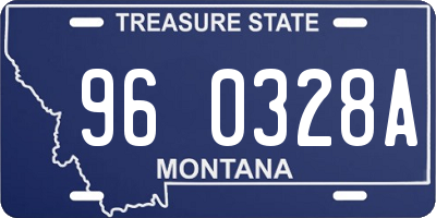 MT license plate 960328A