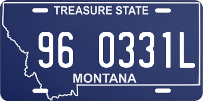 MT license plate 960331L