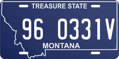 MT license plate 960331V