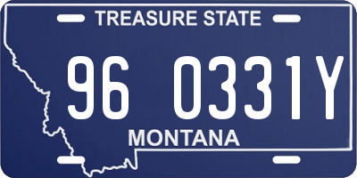 MT license plate 960331Y