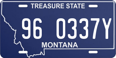 MT license plate 960337Y