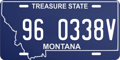 MT license plate 960338V