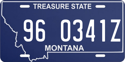 MT license plate 960341Z