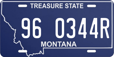 MT license plate 960344R
